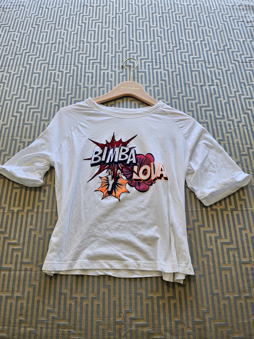 Bimba Y Lola White Graphic Tee